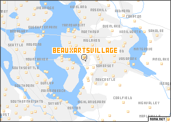 map of Beaux Arts Village