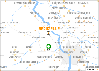 map of Beauzelle