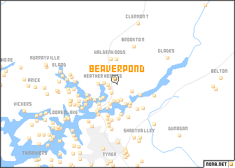 map of Beaver Pond
