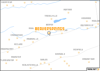 map of Beaver Springs