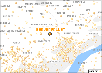 map of Beaver Valley