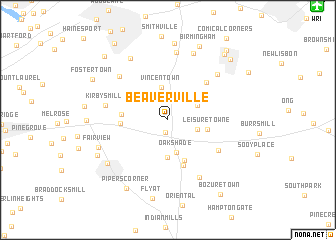 map of Beaverville