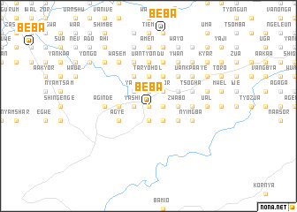 map of Beba