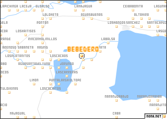 map of Bebedero