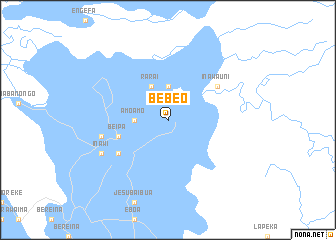 map of Bebeo