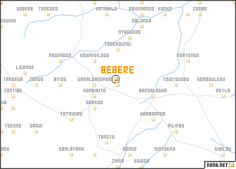 map of Bébéré