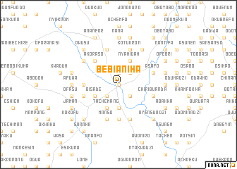 map of Bebianiha