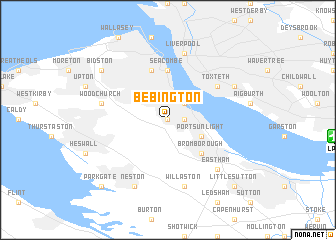 map of Bebington