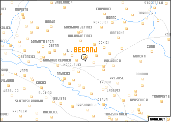 map of Becanj