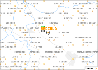 map of Beccaud