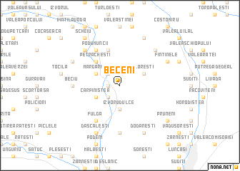 map of Beceni