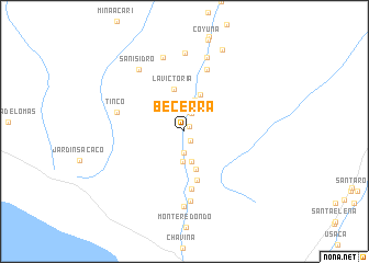 map of Becerra