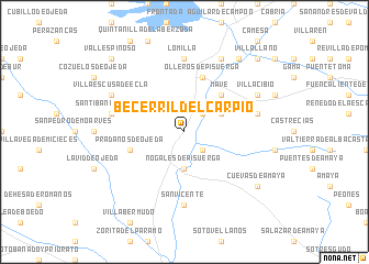 map of Becerril del Carpio