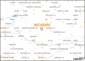 map of Béchamps