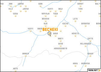 map of Bechʼekʼī