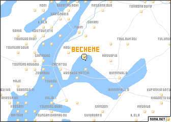 map of Béchémé