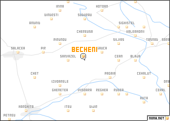 map of Becheni