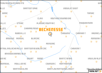 map of Bécheresse