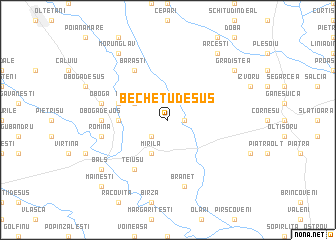 map of Bechetu de Sus