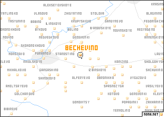 map of Bechëvino