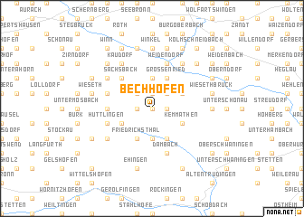 map of Bechhofen