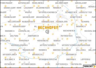 map of Bechhofen