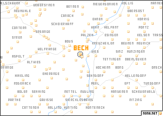 map of Bech