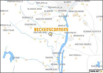 map of Beckers Corners