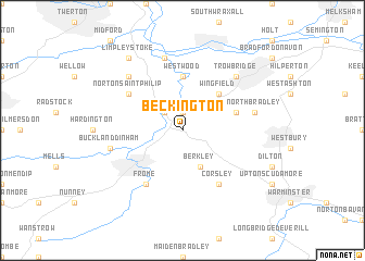 map of Beckington