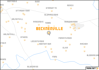map of Becknerville