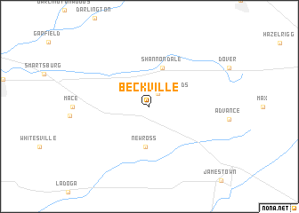 map of Beckville