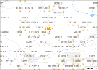 map of Beck