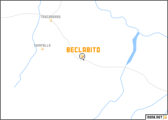 map of Beclabito