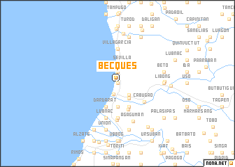map of Becques