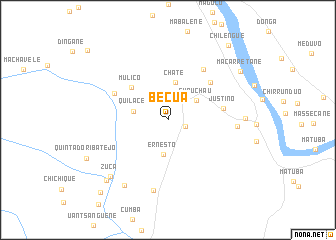 map of Becua