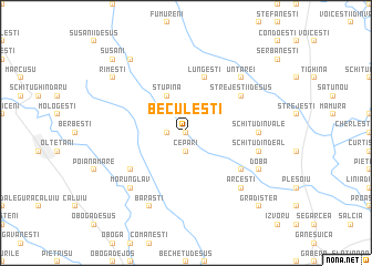 map of Beculeşti