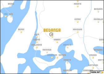 map of Bedanga