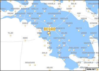 map of Bédao