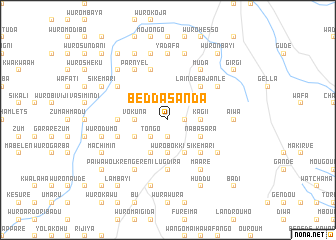 map of Bedda Sanda