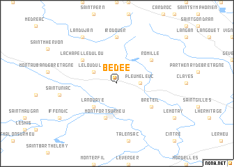 map of Bédée