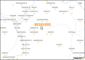 map of Bédékoma