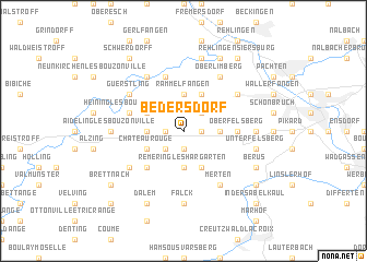 map of Bedersdorf