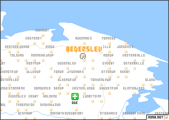 map of Bederslev