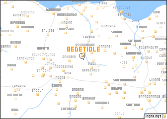 map of Bédétiolé