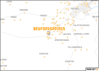 map of Bedford Springs