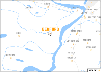 map of Bedford