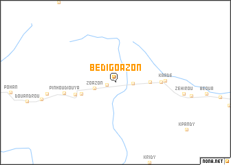 map of Bédi-Goazon