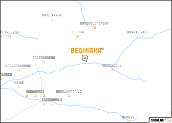 map of Bedimaka