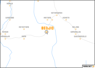 map of Bedjio
