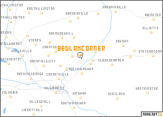 map of Bedlam Corner
